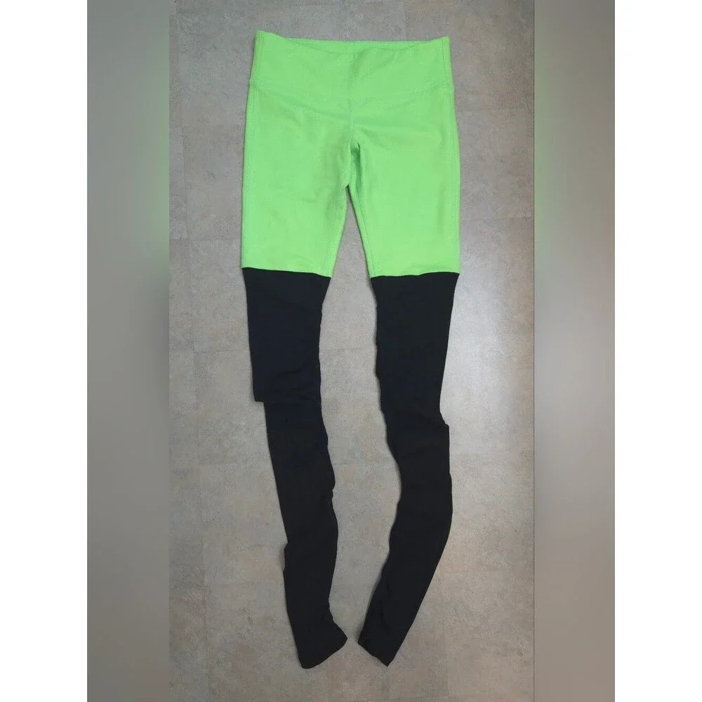 ALO Yoga Goddess High-Rise Leggings Electric Green Size S